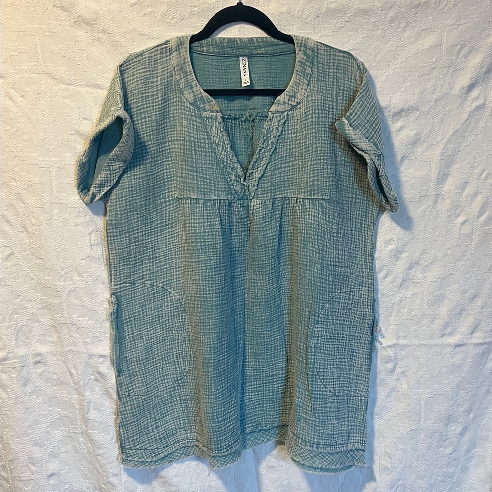 Zenana Outfitters Relaxed Tunic, Size S